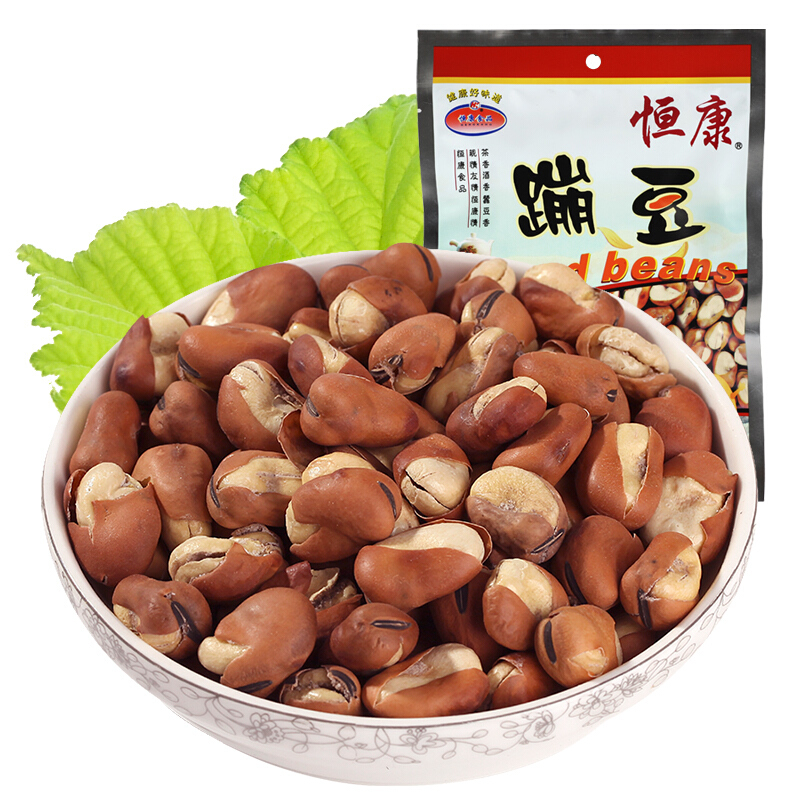 Hengkang Food Trampoline 120g Collapse Bean Stir-fried Silkworm Bean Nuts Casual Snacks Fried Stock Snack Beans Lower Wine Dish