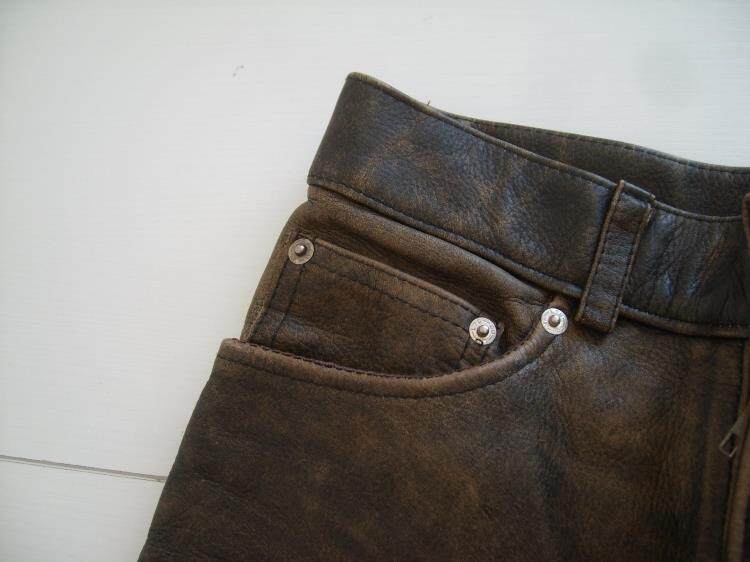 Pantalon cuir homme Première couche de cuir - Ref 1479597 Image 15