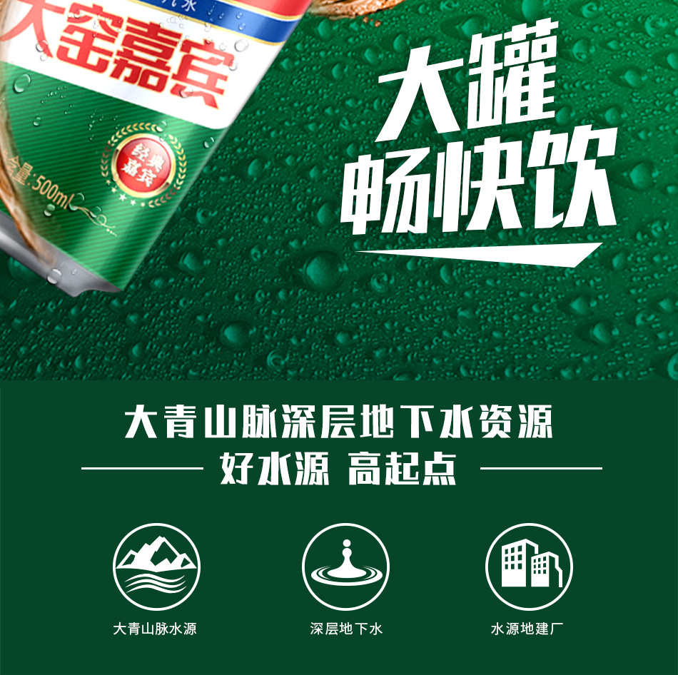 内蒙特产 大窑嘉宾 果味碳酸饮料 怀旧汽水 500ml*20罐 图2
