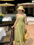 Приталенный корсет, платье, юбка, французский стиль, квадратный вырез, изысканный стиль