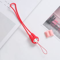  Hello Kitty Apple Android universal mobile phone halter neck rope silicone iPhone8 wrist lanyard anti-loss