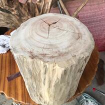 Natural wood camphor wood stump Pure solid wood root carving base Root stool Wood section weathered wood ornaments can be customized