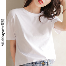 Short sleeve T-shirt Women Summer 2022 New Korean version loose Lean Compassionate Casual 100 hitch bottom-shirt blouses