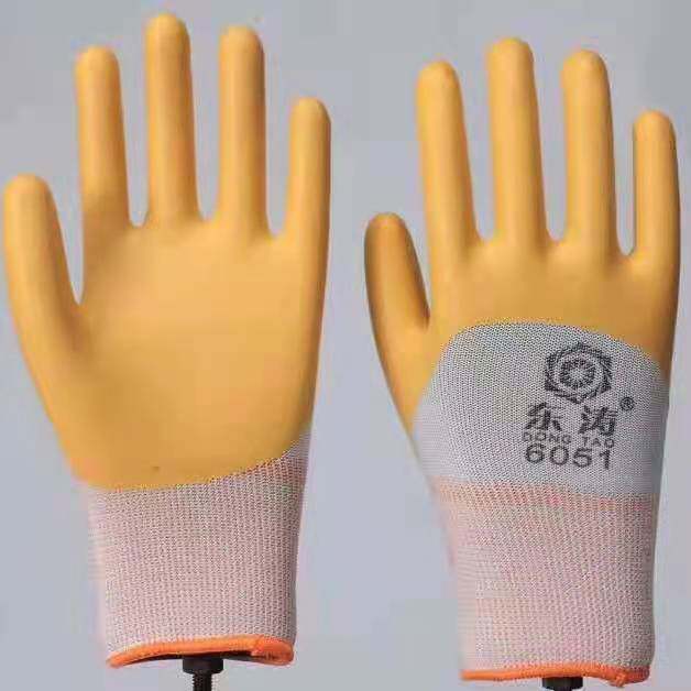 East Tao glove 6051 latex embossing comfort and abrasion resistant and thickened and environmentally friendly without injury