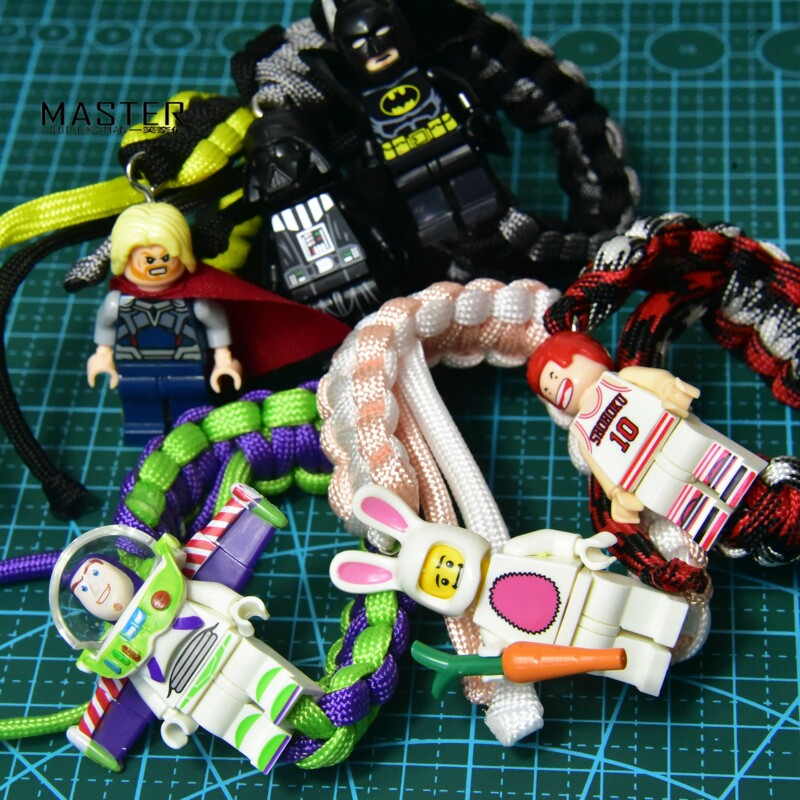Building Block Minifigure Series, Braided Bracelets, Building Block Dolls, Bracelets, Accessories, Buzz Lightyear Batman