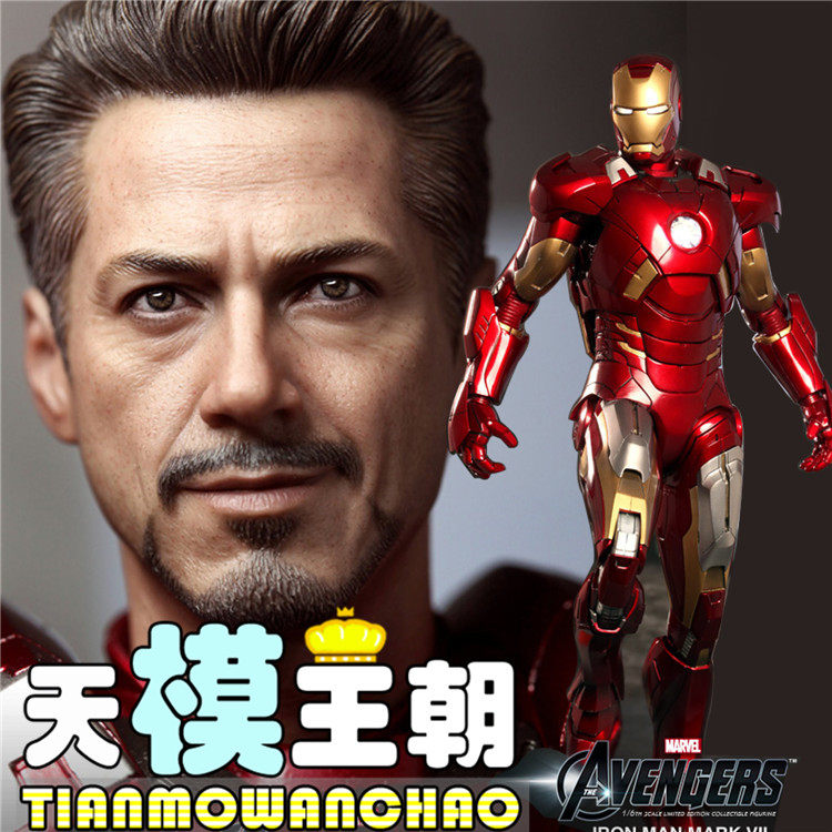 Tianmo HOTTOYS HT 1 6 MMS185 Avengers Iron Man MK7 Tony spot