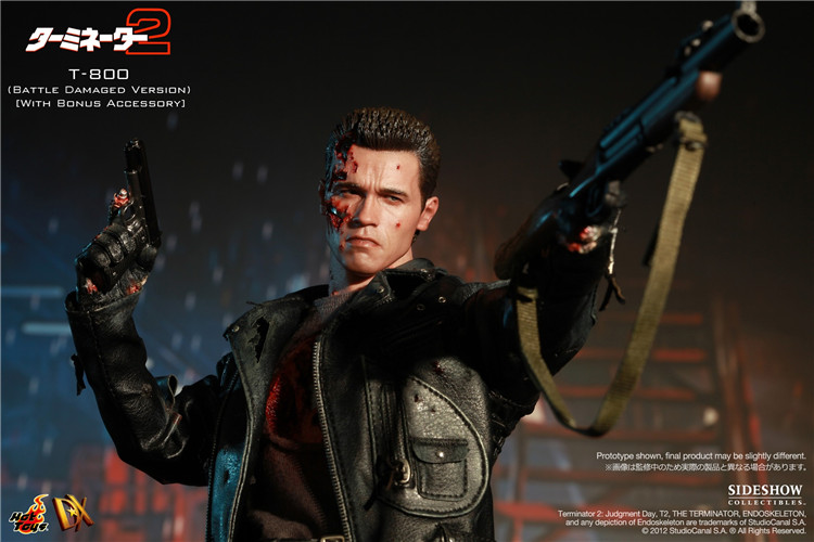 Купить атрибутику Фигурка T800 Теминатор 2 HOTTOYS С Повреждениями Арнольд Шварценеггер атрибутика