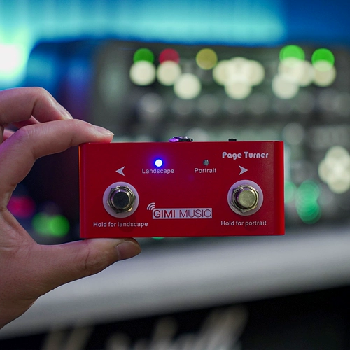 Gimi Wireless Bluetooth Spectroter Music Spectrum Гитарный музыкальный спектр Piano Page Pages поддерживает Apple Android