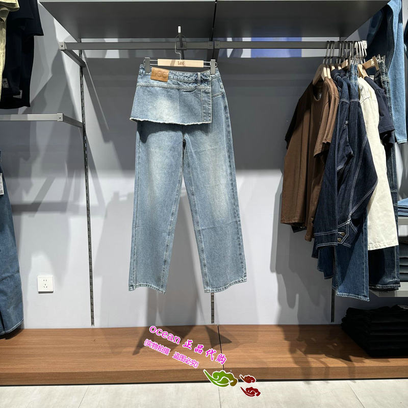 Lee Genuine 2026 Autumn Women's 428 Loose Straight Jeans Lwb266428212644-A10828 Lee Genuine 2026 Autumn Women's 428 Loose Straight Jeans Lwb266428212644-A10828