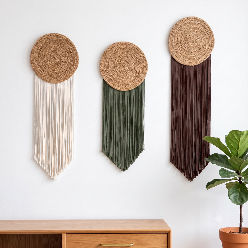 Hand-Woven Cotton Rope Tassel Background Wall Decoration Tapestry Sofa Living Room Wall Cover-Up Pendant Bohemian Hand-Woven Cotton Rope Tassel Background Wall Decoration Tapestry Sofa Living Room Wall Cover-Up Pendant Bohemian