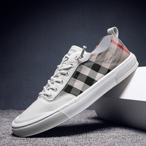 Kadenwei bull mens shoes Siwei 2021 new fashion British style mens casual shoes white shoes canvas shoes