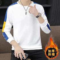 Bangxi discount store Shuangdaxiong mens autumn and winter mens round neck plus velvet loose size base long sleeve