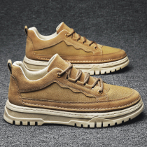 Jin Qidian department store sipv mens shoes 2021 new invisible increased 6CM tooling casual shoes thick bottom trend Board Shoes