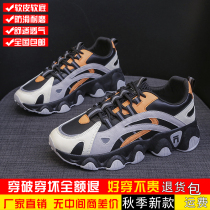Foot-resistant Footwear Ruiqi Duo Daddy Shoes Autumn Season Breathable Womens Shoes Joker Leisure Sports Shoes 7029