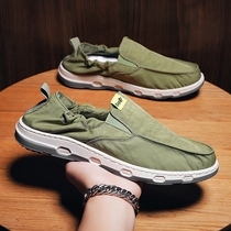 Gaolifu tide shoes Old Beijing cloth shoes breathable walking and driving fashion casual mens shoes cover foot loafers sports shoes