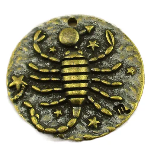 Латунные медные знаки зодиака, медный брелок с аксессуарами, подвеска, ожерелье, аксессуары, «сделай сам»