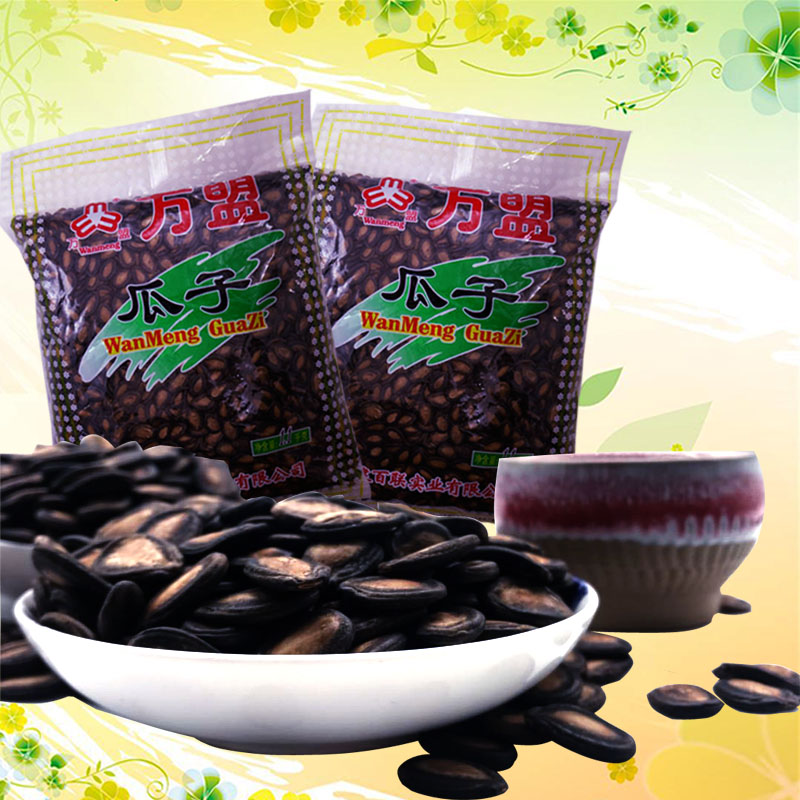Bailian Melon Seeds Wanmeng Licorice Flavored Watermelon Seeds Bag Packaging Black Melon Seeds Casual Snacks Nuts Roasted Snacks