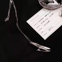 (Spot)Alice Waese Dark Pioneer Sterling Silver Antique Archaeopteryx Beak Necklace