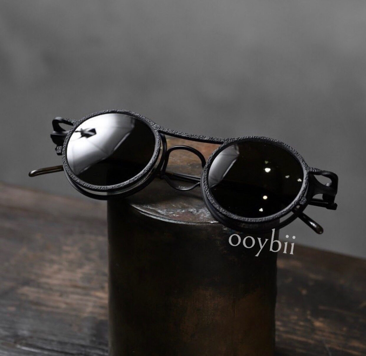 The viridi anne x Rigards generation pure handmade detachable magnet oval sunglasses glasses