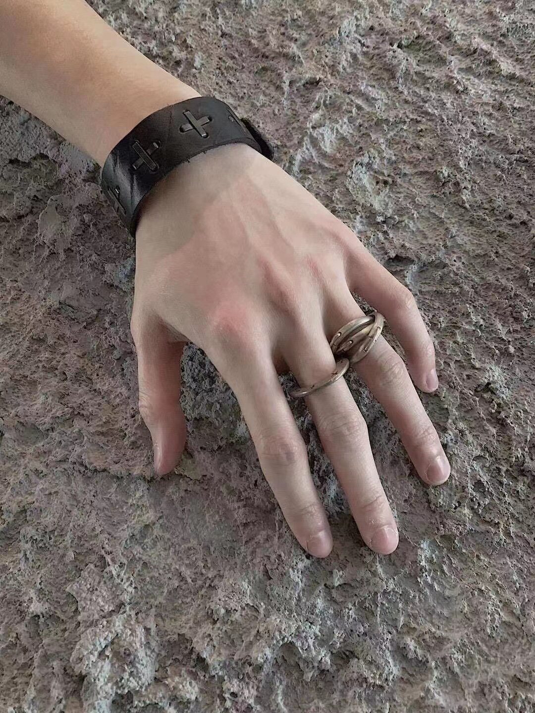 | Spot | M A by Maurizio Amadei Italy handmade pure silver ringer combined ring