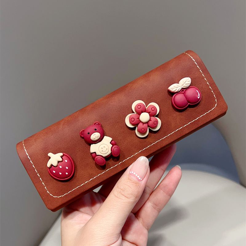 Portable, Pressure-Resistant, Cute Glasses Case, High-End Bear Storage Box, Durable New Frame Glasses Case for Students