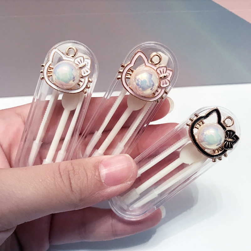 Contact lens clip set box beauty pupil cute personality suction stick suction cup tweezers myopia glasses invisible wearing gadgets