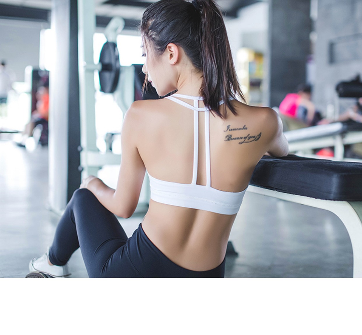 Không có vòng thép cường độ cao đồ lót thể thao nữ tập thể dục chạy thể thao áo ngực chuyên nghiệp thu thập lại đẹp chống sốc áo tập gym nữ
