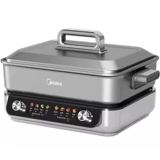 Midea Electric Hot Hot Pot High -мощный электрический горшок 8L Большой каплей Электрический атмосфера -фри -лифрена