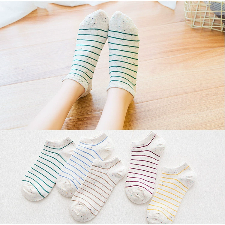 Vớ nữ vớ mùa hè nông miệng Hàn Quốc dễ thương nữ mỏng vớ thuyền cotton thấp để giúp silicone non-slip vớ vô hình