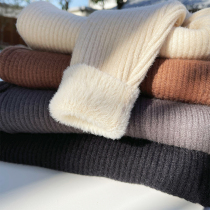 Slightly childrens clothing boy sweaters winter style plus suede 2021 new foreign air trendy Korean version children thickened-knitted sweatshirt