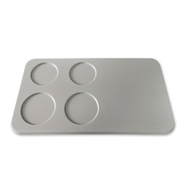 Hotel water glass tray melamine full coaster non-slip rounded corners light gray four seasons