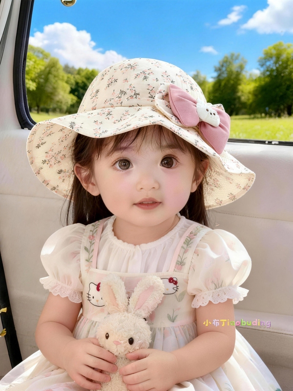 Baby Girl Sun Hat Spring and Autumn Thin Style Infant Children's Bucket Hat Princess Cute Stylish Girl Fisherman Sun Hat Baby Girl Sun Hat Spring and Autumn Thin Style Infant Children's Bucket Hat Princess Cute Stylish Girl Fisherman Sun Hat