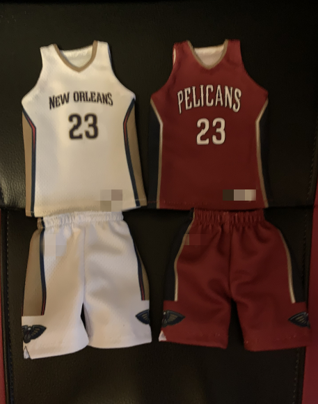 Самодельная совместимая с 1/6NTERBAY EB джерси толстые брови Энтони Дэвис Pelicans основное выездное джерси