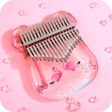 17 звуковые кристалл прозрачный большой палец пианино пальцы Bematic Junior Girl 21 Sound Kalinba начинающий музыкальный инструмент