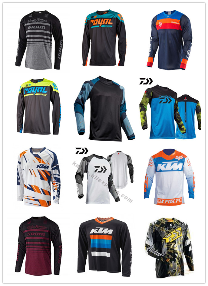 SRAM downhill suit Troy lee designs cycling clothing top men and women long-sleeved summer off-road shirt