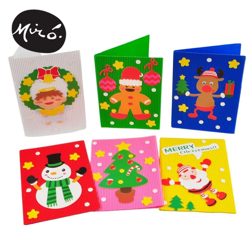 Трехмерная рождественская открытка, трехмерные карточки для детского сада, «сделай сам», в 3d формате, человеческий датчик