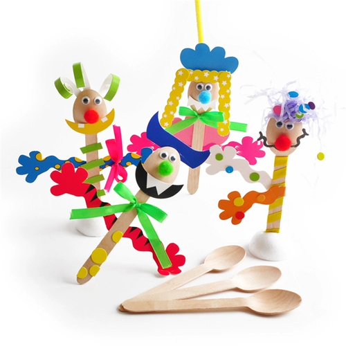 Ложка для детского сада, детский креативный набор материалов, игрушка, «сделай сам»