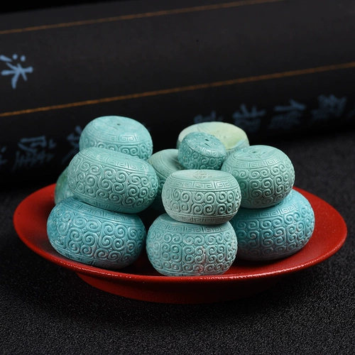 慕粉 Натуральная природная руда, бирюзовые бусины, защитный амулет, пряжка, подвеска, браслет, аксессуар, ожерелье, подарок на день рождения