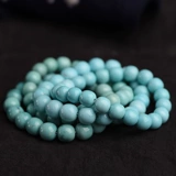慕粉 Бирюзовая природная руда, бусины, браслет из бусин, украшение-шарик, четки из круглых бусин подходит для мужчин и женщин