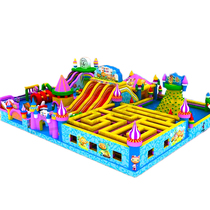 Bouncy castle Outdoor large childrens Naughty Castle Park Rock climbing slide Maze Trampoline custom square stalls