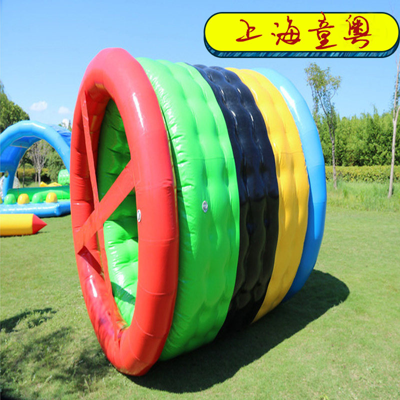 Fun Games Props Dynamic Five Rings Large Outdoor Expansion Equipment Inflatable Times Giant-Wheel caterpillar Caterpillar Racing