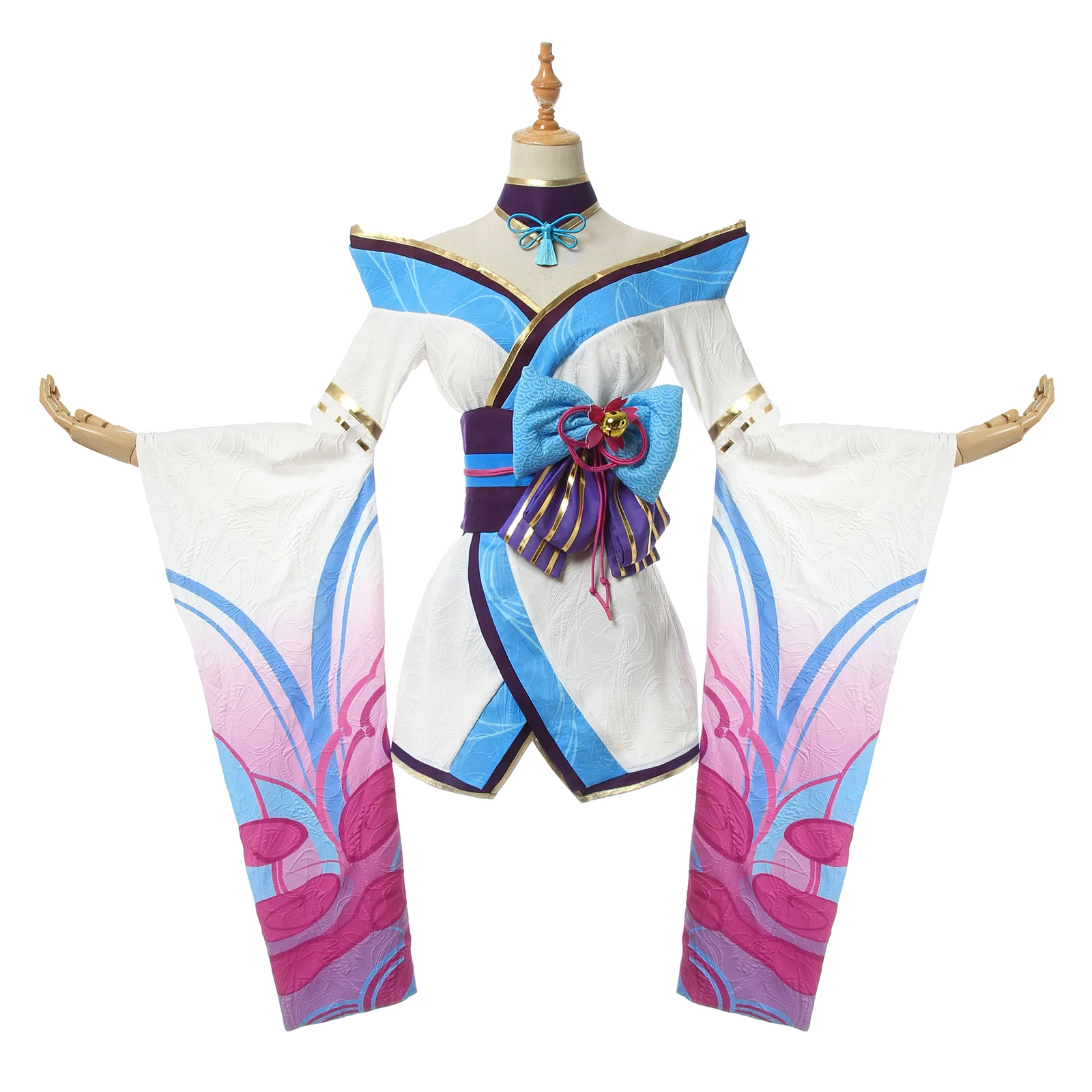 Идеальная COS-одежда League of Legends LOL Aju soul Lian Hua Cos одежда девятихвостая лиса демона COSPLAY для женщины
