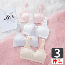 Teenage Underwear Student Hair Birth Early Birth Adolescence Small Vest Anti-Walk Light High School Bra 10-13-15 years old