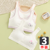 Children harnesses vests Vest Pupils Underwear womens underwear Feminists Thin Cotton Anti-Bump Primary School Girls Bra Hood