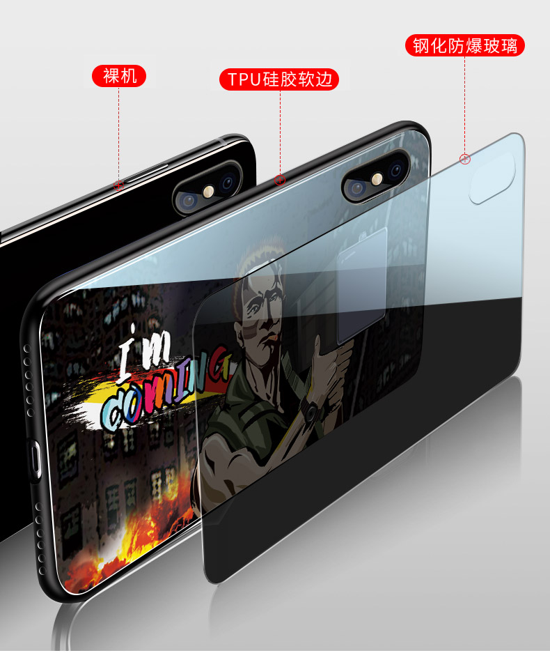 Commando Arnold Schwarzenegger vỏ điện thoại vỏ Huawei kính mate20 mate20pro sáng tạo cá tính Tide thương hiệu mate20x Arnold silicone tên lửa biên giới mềm giảm áo khoác nam thủy triều - Phụ kiện điện thoại di động ốp điện thoại iphone 8 plus