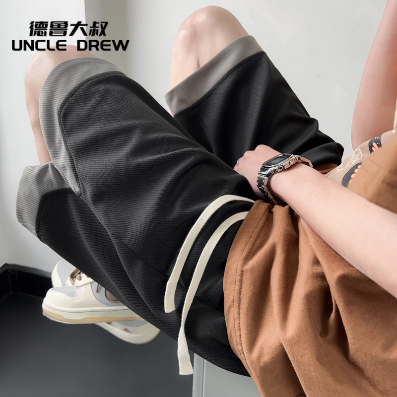 Американские баскетбольные шорты Uncle Drew, мужские спортивные свободные летние шорты бренда tide, быстросохнущие повседневные брюки из ледяного шелка с пятью точками наклона