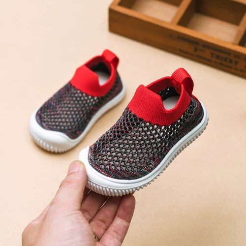 Детская летняя обувь, дышащие детские нескользящие сандалии для раннего возраста, туфли, 1-3 лет, мягкая подошва