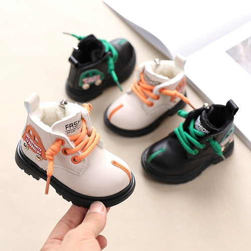 Bmw, Martens, детские утепленные короткие сапоги подходит для мужчин и женщин, обувь для раннего возраста, 1-3 лет