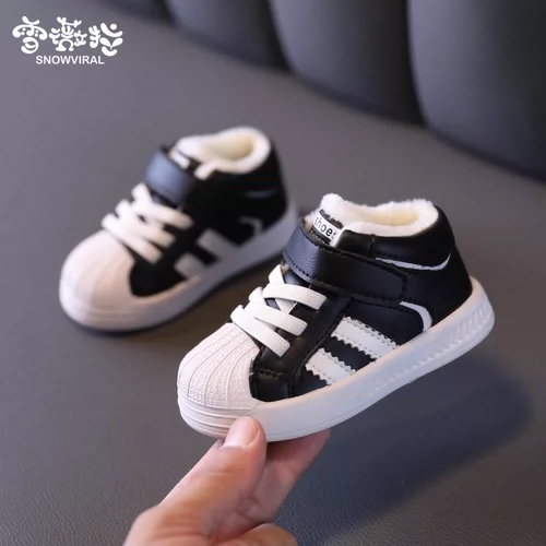 Спортивная детская демисезонная утепленная белая обувь для мальчиков для раннего возраста, 1-3 лет, мягкая подошва