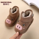 Детские сапоги, утепленные нескользящие туфли для раннего возраста, 1-3 лет, мягкая подошва